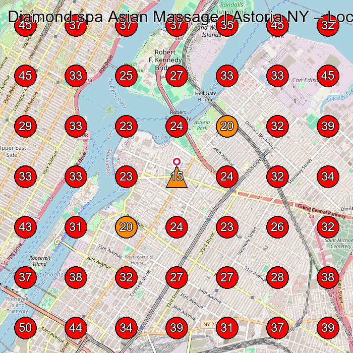 Diamond spa Asian Massage | Astoria NY GeoGrid visibility map for Massage Spa in Queens